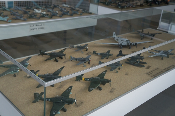 Model aircraft types flown during the war.
